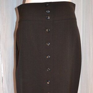 LES COPAINS Skirt, Size 44 (M/L), Chocolate Brown, Made in Italy